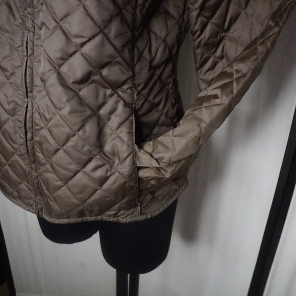 EDDIE BAUER Down Shirt Jacket Brown M Tall Zip Up - Picture 5 of 11